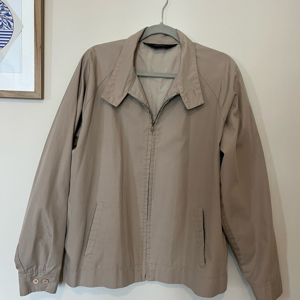 Tan Zip-Up Jacket